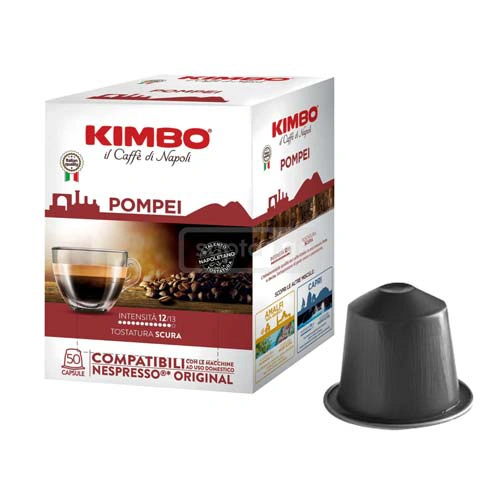 KIMBO - POMPEI Single serve pods for European coffee machine 50pcs